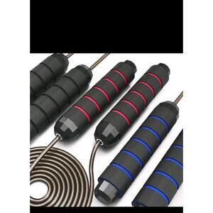 Adjustable Jump Rope 3 Pack Tangle-Free Steel Skipping Rope with Foam Handles